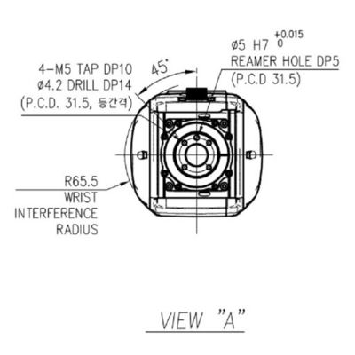 HH7 la charge utile 7kg atteignent 932mm robot de grande précision de manipulation de matériel de machine d'Assemblée de fiabilité de 6 axes le haut