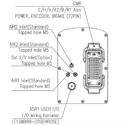 HH8 la charge utile 8kg atteignent 832mm le robot à grande vitesse de grande précision de manipulation matérielle de machine d'Assemblée de 6 axes