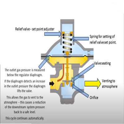 Ensemble monté par dérapage modulaire de machine-outil de solution de dispositif de gaz de GNL de Fisher de dérapage de soupape de sécurité d'EZR ou de gaz de régulateur de contre-pression