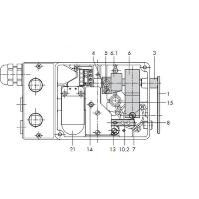 Le positionneur pneumatique d'électro de Samson Type 4763 avec varie des valves