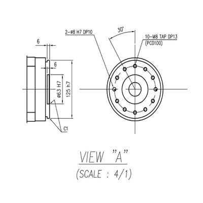 Portée de la charge utile 50kg d'axe de la fraiseuse 6 de bras de robot 2239mm HH050 avec Hi5a-S60 le contrôleur Milling Robot