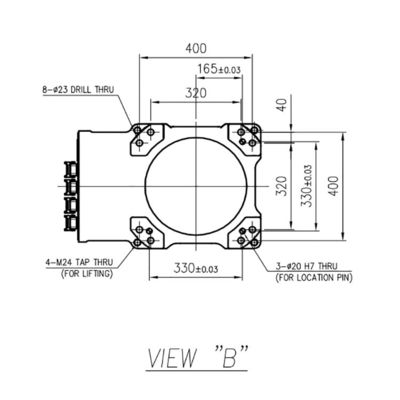Portée de la charge utile 50kg d'axe de la fraiseuse 6 de bras de robot 2239mm HH050 avec Hi5a-S60 le contrôleur Milling Robot