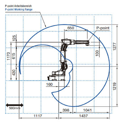 6 robot de soudure à l'arc électrique de la portée 1437mm MIG de l'axe FD-V8 Playload 8kg
