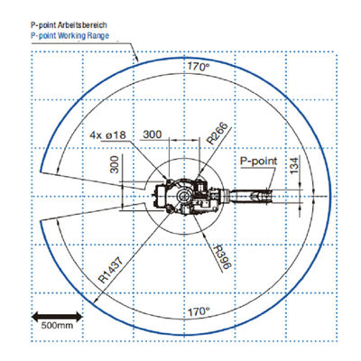 6 robot de soudure à l'arc électrique de la portée 1437mm MIG de l'axe FD-V8 Playload 8kg