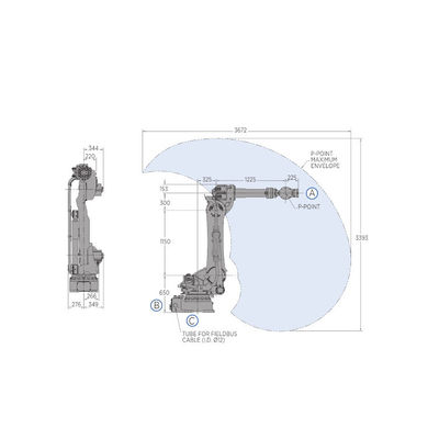 Manipulation du robot de MOTOMAN GP180 avec le robot industriel de la charge utile 180KG pour la machine moulée par matrice