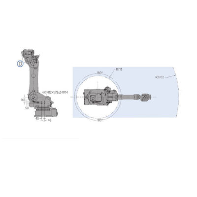 Manipulation du robot de MOTOMAN GP180 avec le robot industriel de la charge utile 180KG pour la machine moulée par matrice