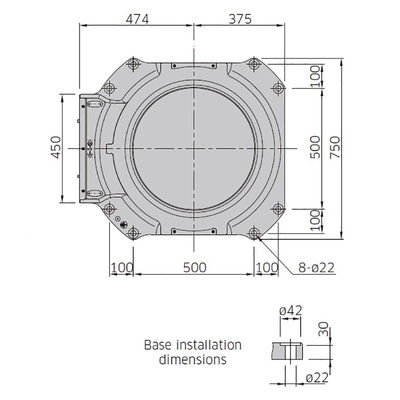 La charge utile 160kg d'axe de CP180L 4 atteignent le robot de palletisation à grande vitesse de 3255mm