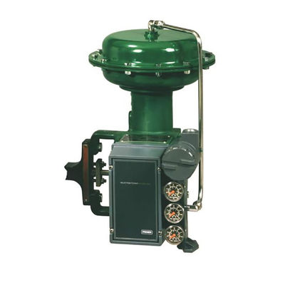 Fisher 3620J avec le positionneur électropneumatique à simple effet de déclencheurs rotatoires