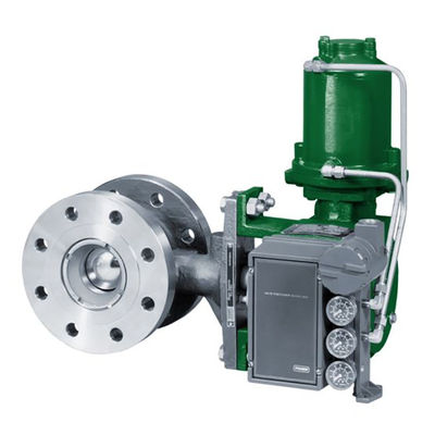 Fisher 3620JP avec le positionneur électropneumatique à simple effet de déclencheurs rotatoires