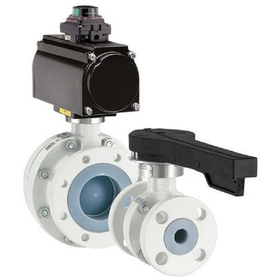 Valves de Neotecha des robinets à tournant sphérique rayé d'Emerson Model NTB/NTC PFA