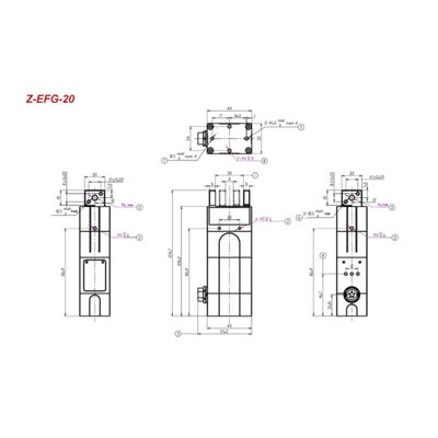 Pince électrique pour le bras robotique de pesage automatique d'axe de Hitbot Z-EFG-20 6