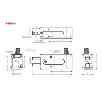 Pince de robot Hitbot Z-EMG-04 pour charger et décharger le manipulateur de robot