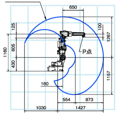 Axe du bras 7 de robot du robot de soudure FD-V6S pour TIG Welding As Robotic Welding
