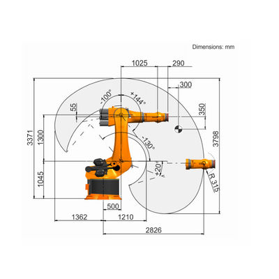 Kr robotique industriel 500 R2830 de bras de 6 axes de transfert pour manipuler le robot