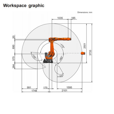 Haut Kr 70 R2100 de charge utile de manipulateur de 6 Aixs avec des soudeuses de laser de robot de soudure industriel pour la machine de soudure
