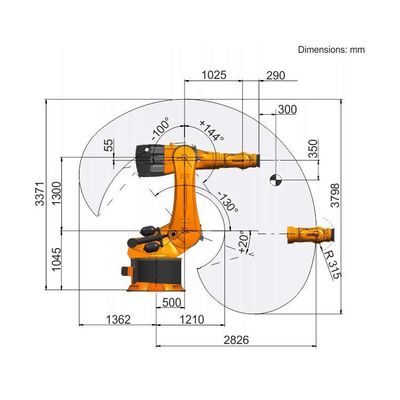 Kr de robot de soudure laser 600 R2830 pour la soudure laser en tant qu'autre appareil à souder