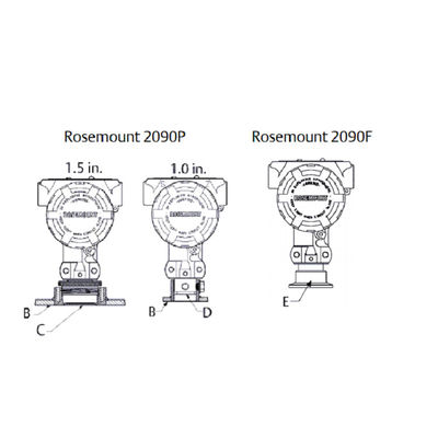 Transmetteur de pression hygiénique de Rosem-Ount d'émetteur de différence de pression de transmetteur de pression du Rose-bâti 2090F