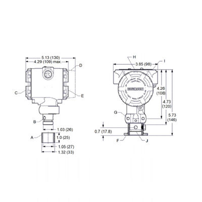 pulpe du Rose-bâti 2090P et transmetteur de pression de papier de rosem-ount d'émetteur de différence de pression de transmetteur de pression