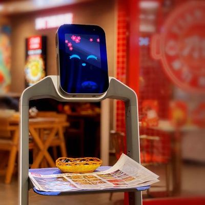 Robot de service d'intelligence artificielle de With AI de serveur de robot de la livraison de nourriture