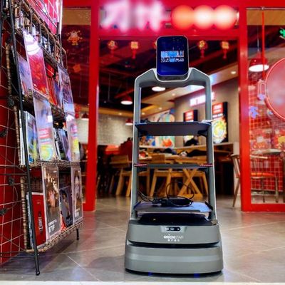 Robot de service d'intelligence artificielle de With AI de serveur de robot de la livraison de nourriture