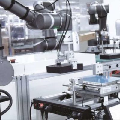 Manipulation de l'axe robotique de collaboration du bras 6 du robot TM5M-900 Cobot comme robot de Cobot