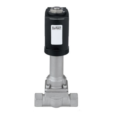 Type 6026 valve de plongeur avec 2/2-way Milieu-séparé pour à action directe de la soupape de commande de Burkert
