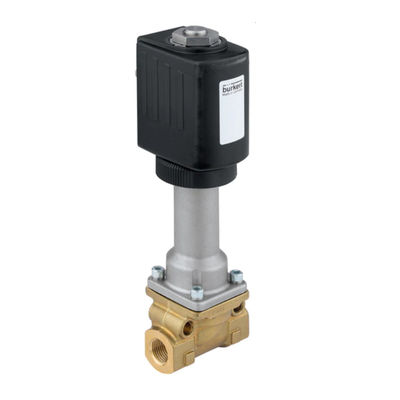 Type 6026 valve de plongeur avec 2/2-way Milieu-séparé pour à action directe de la soupape de commande de Burkert