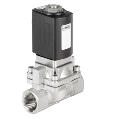 Type de Burkert 5406 valve de piston avec 2/2 manière pour assisté utilisé comme vanne électromagnétique
