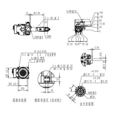 Robot de soudure de MIG de machine de soudure robotique du robot de soudure TKB1400-6KG-1412mm
