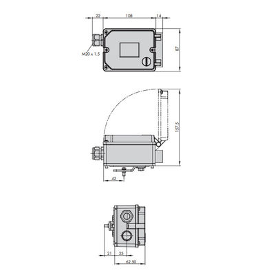 Positionneur électropneumatique de Samson 3725 de positionneur de valve comme accessoires de valve avec des valves