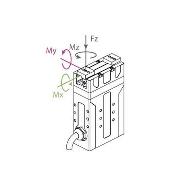 Robot de collaboration avec l'axe robotique du bras 6 de la pince PGE-5 comme pince de robot