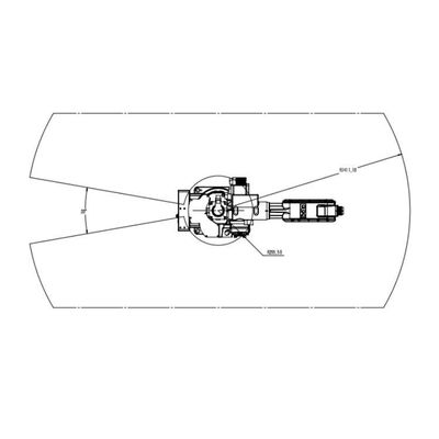 Manipulation de l'axe robotique du bras 6 Chine TKB1600-12KG-1410mm en tant que robots universels