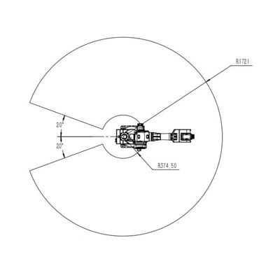 Bras robotique industriel de 6 axes Chine TKB2670-20KG-1721mm en tant que robot industriel