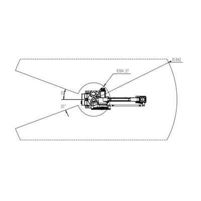 6 détection robotique de précision du bras TKB460-30kg-1840mm d'axe en tant que robots industriels