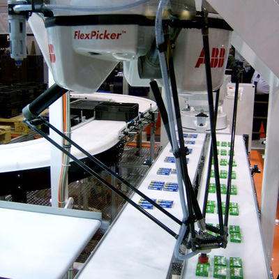 Bras intelligent industriel de robot d'ABB IRB 360 avec des haches 3/4 delta de bras avec le robot de transfert de delta de machine