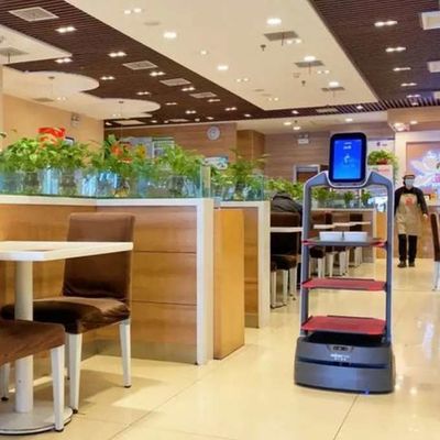 Robot de service de restauration Zhaocaibao Pour la livraison automatique de nourriture en tant que robot de livraison de nourriture