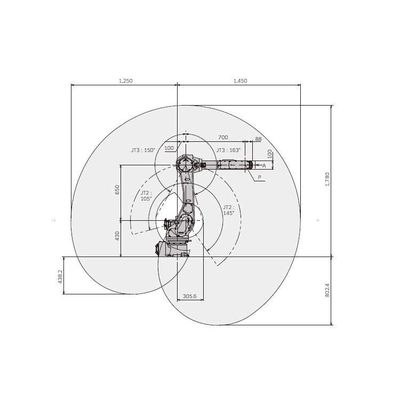 Kawasaki RS010N bras robotique à 6 axes avec positionneur de soudage CNGBS pour robot de soudage