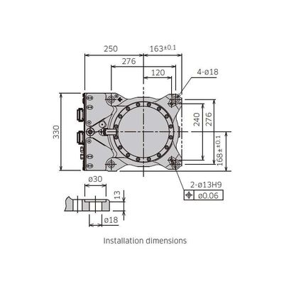 Armure robotique industrielle à 6 axes RS010L avec pinceau CNGBS pour manipuler l'automatisation en tant que robot industriel