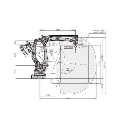 Axe de Palletizer CP300L 4 de bras de robot pour pallettiser en tant que robot de palletisation