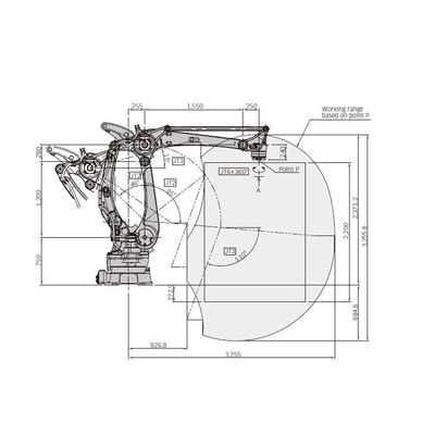 Axe robotique industriel CP500L du bras 4 de Cobot pour pallettiser en tant que robot industriel