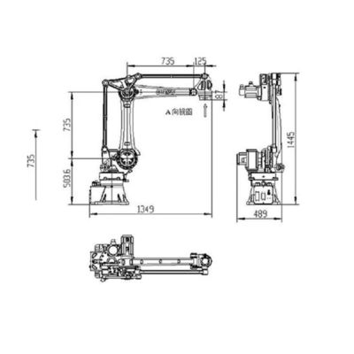 Charge utile robotique industrielle du bras SF25-K1760 25kg de Cobot pour manipuler le robot