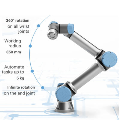Machines de l'axe UR5e du bras 6 d'universel de robot industriel et équipement robotiques d'industrie avec la machine de transfert de pince