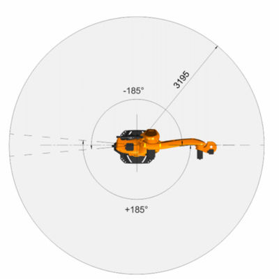 Robot de soudure R2830 de Kr 360 de robot industriel avec la charge utile robotique de bras de 6 axes 360 kilogrammes