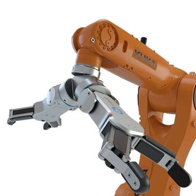 Bras robotique de collaboration avec le doigt flexible RG6 de la pince 2 comme pince de robot