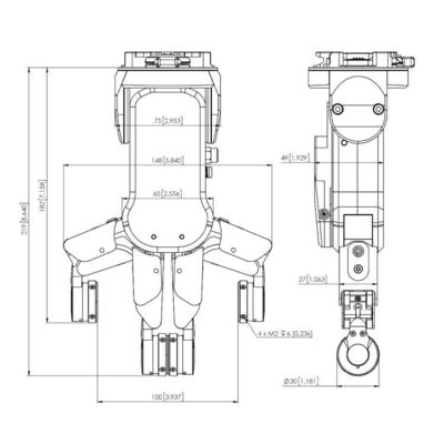 Réglageur robot intelligent RG2-FT avec bras robotique collaboratif pour l'automatisation du robot industriel