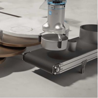 Robot collaboratif avec 3FG15 Three Finger Flexible Gripper avec bras robotisé comme robot gripper