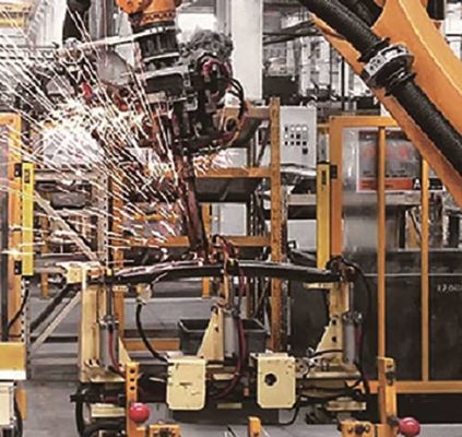 Bras robotique de l'axe ER6-1600 du robot de soudure 6 pour la soudure en tant que robot de soudure de MIG