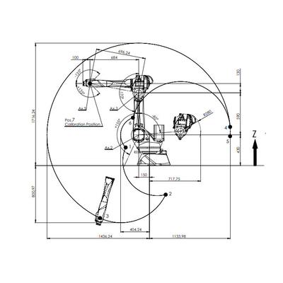 Haut manipulateur Racer-7-1.4 de portée avec la portée de 1436MM en tant que robot industriel de 6 axes pour la machine de soudure de ZARC