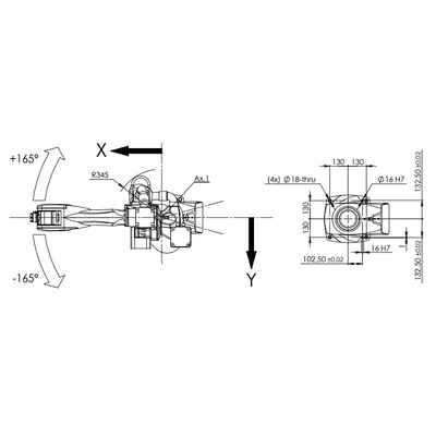 Haut manipulateur Racer-7-1.4 de portée avec la portée de 1436MM en tant que robot industriel de 6 axes pour la machine de soudure de ZARC