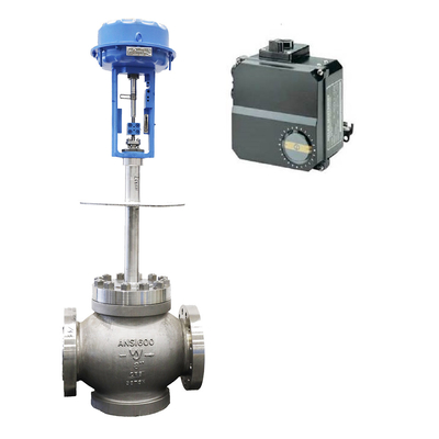 Valve de contrôle de flux pneumatique de basse température avec le positionneur de valve de Metso Neles